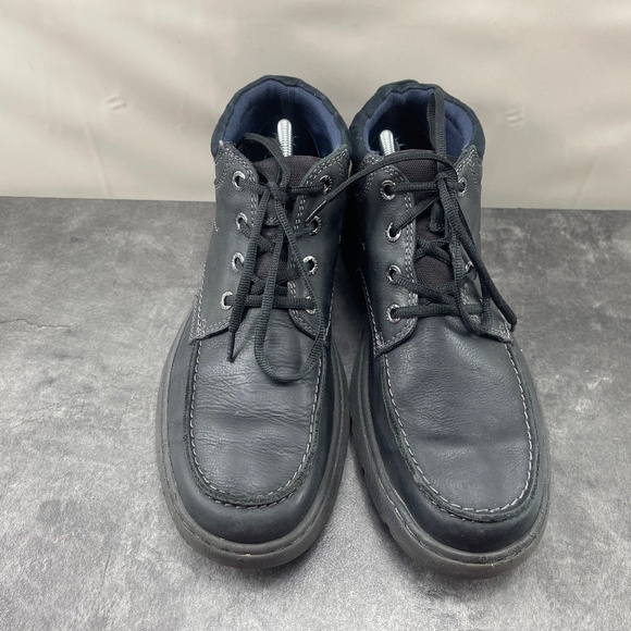 Clarks Men\'s Shoes Black 9.5 M Leather Lace Up Comfort Ankle Chukka Boots main image 6